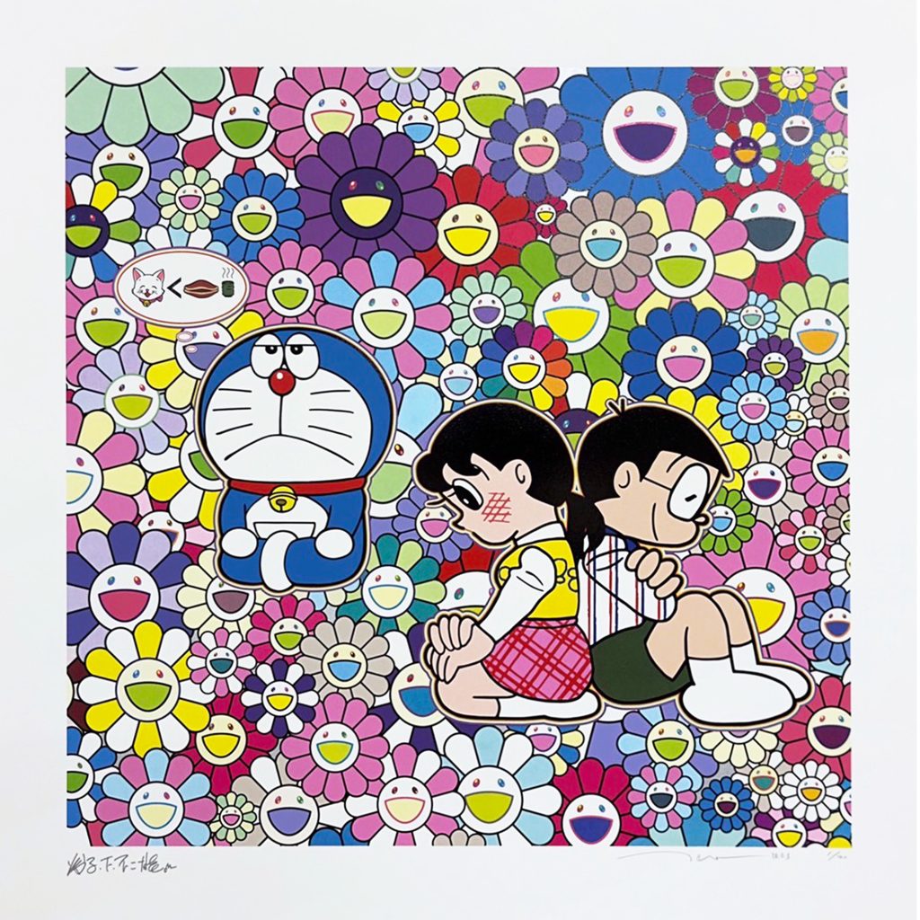 Takashi Murakami  Time Warp Scarf/ Love/ Friendship Forever